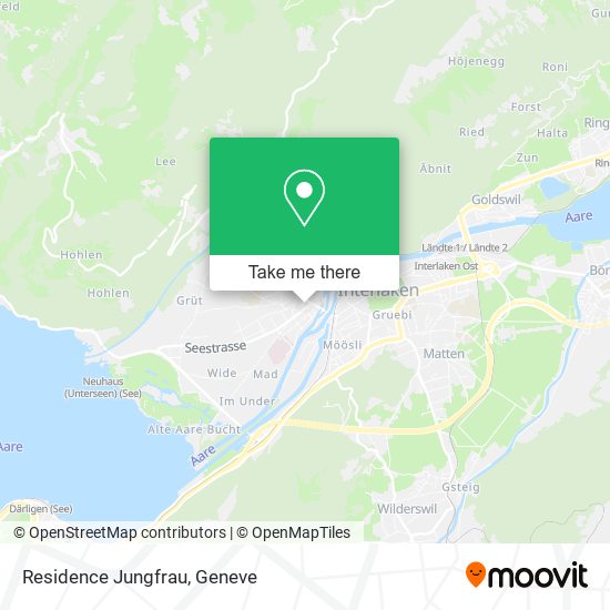 Residence Jungfrau map