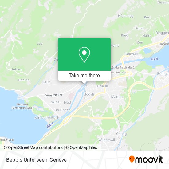 Bebbis Unterseen map