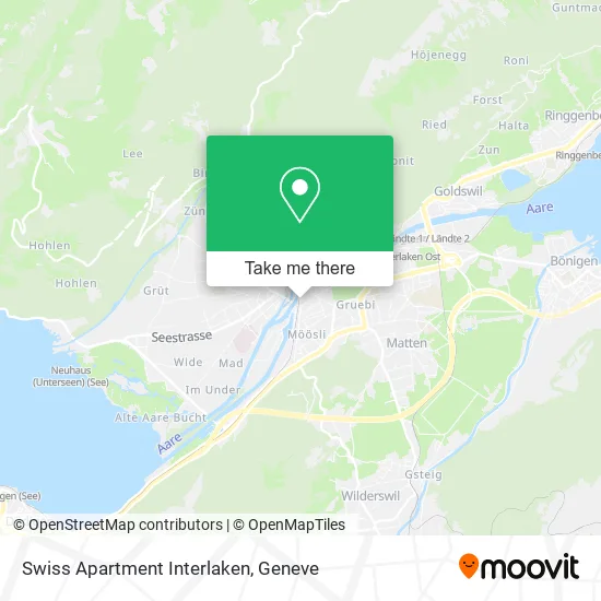 Swiss Apartment Interlaken map