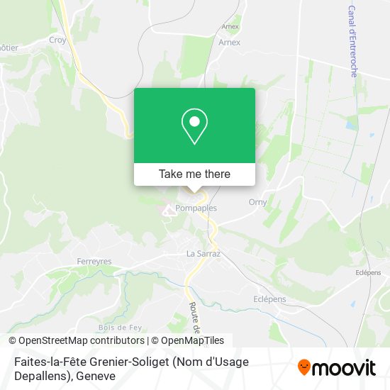 Faites-la-Fête Grenier-Soliget (Nom d'Usage Depallens) map