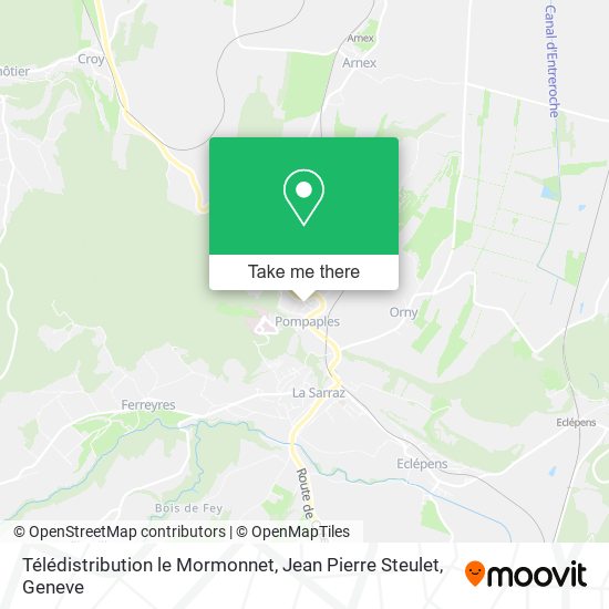 Télédistribution le Mormonnet, Jean Pierre Steulet map