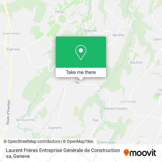 Laurent Frères Entreprise Générale de Construction sa map