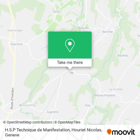 H.S.P Technique de Manifestation, Houriet Nicolas map