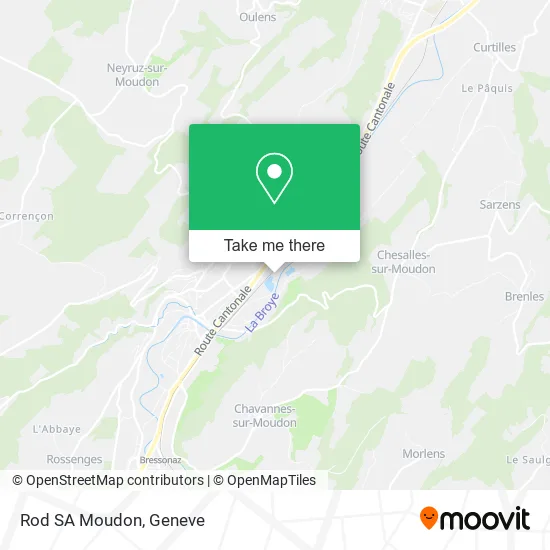 Rod SA Moudon map