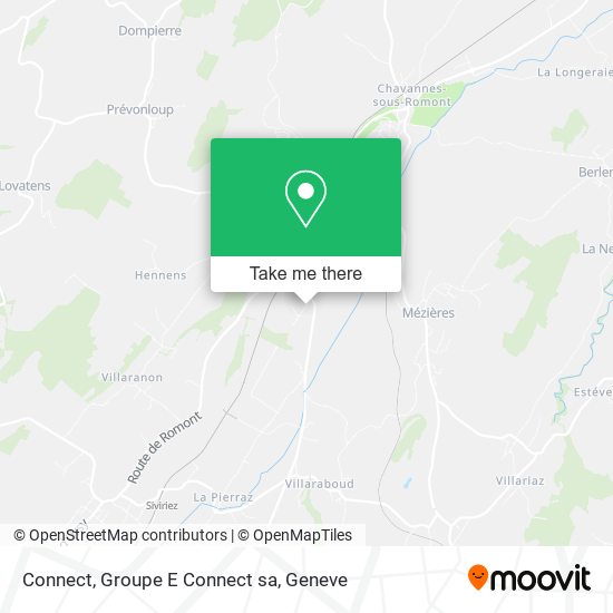 Connect, Groupe E Connect sa map