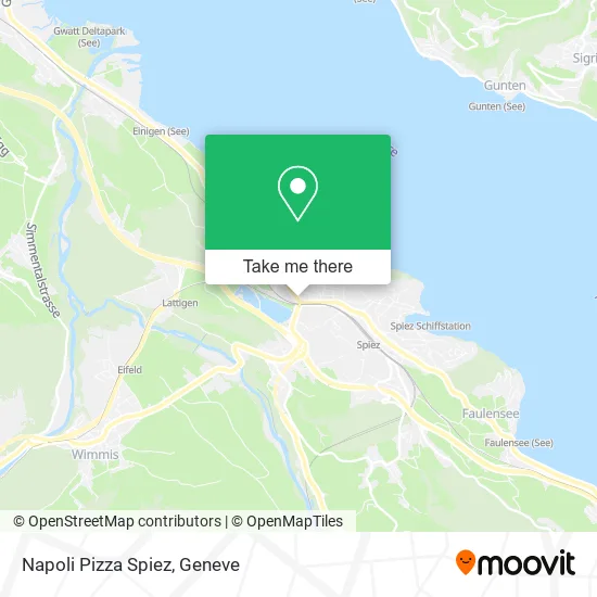 Napoli Pizza Spiez map