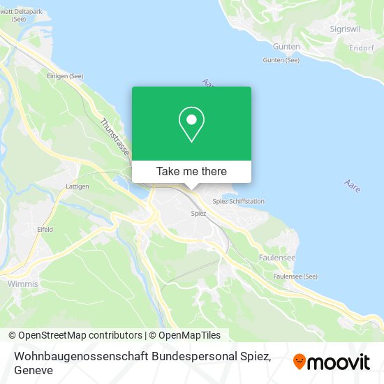 Wohnbaugenossenschaft Bundespersonal Spiez map