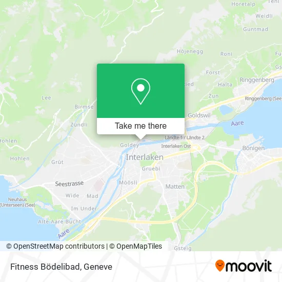 Fitness Bödelibad map