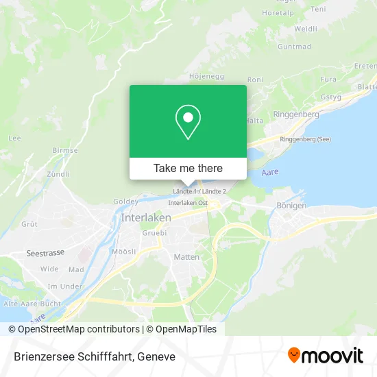 Brienzersee Schifffahrt map