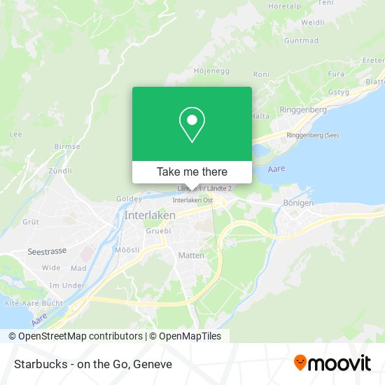 Starbucks - on the Go map