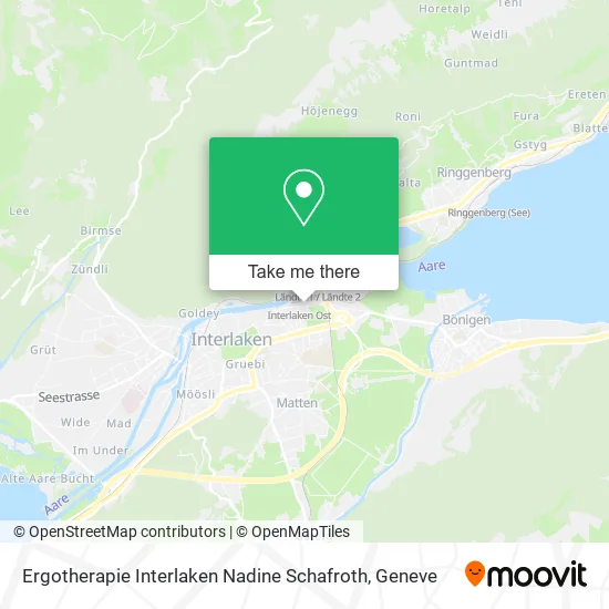 Ergotherapie Interlaken Nadine Schafroth map