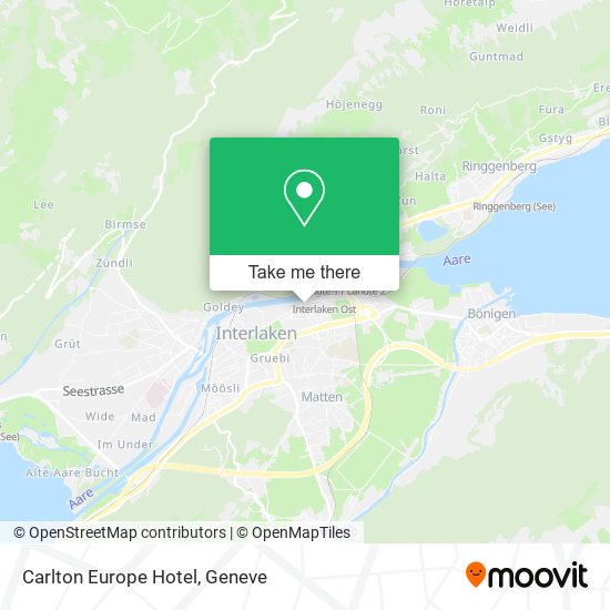 Carlton Europe Hotel map