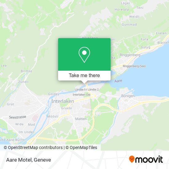 Aare Motel map