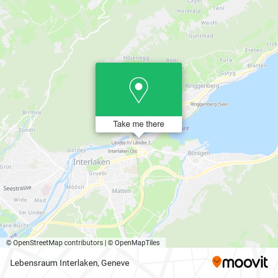 Lebensraum Interlaken map