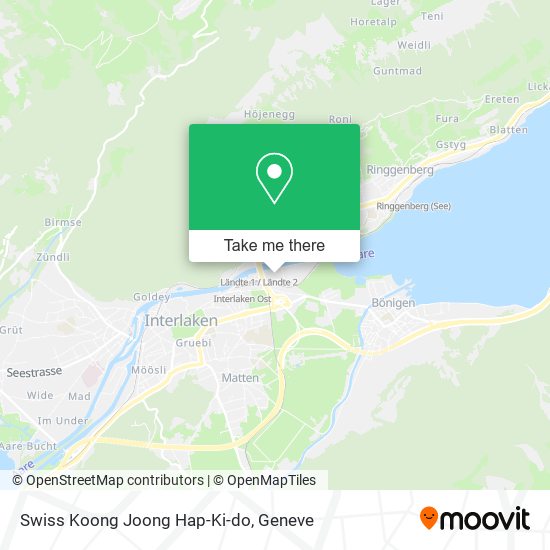 Swiss Koong Joong Hap-Ki-do map