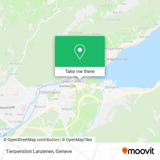 Tierpension Lanzenen map