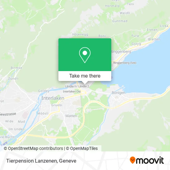 Tierpension Lanzenen map