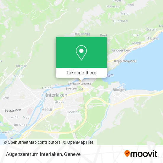 Augenzentrum Interlaken map