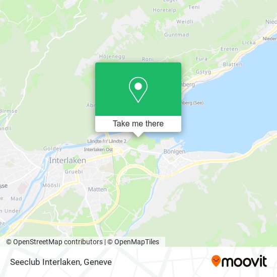 Seeclub Interlaken map