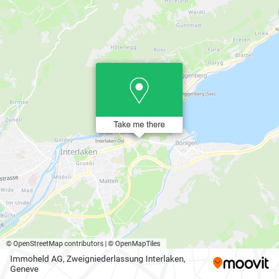 Immoheld AG, Zweigniederlassung Interlaken map