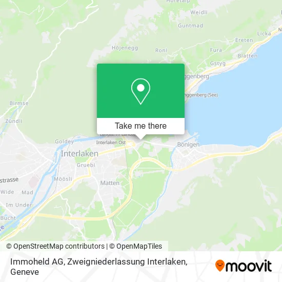 Immoheld AG, Zweigniederlassung Interlaken plan