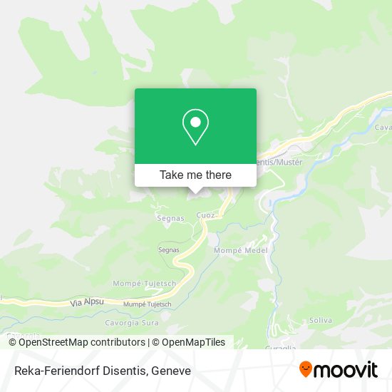 Reka-Feriendorf Disentis map