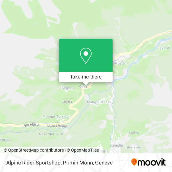 Alpine Rider Sportshop, Pirmin Monn map