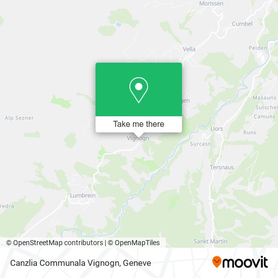 Canzlia Communala Vignogn map