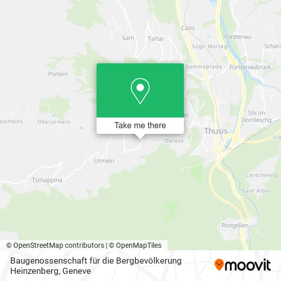 Baugenossenschaft für die Bergbevölkerung Heinzenberg map
