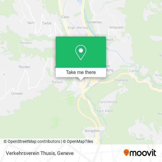 Verkehrsverein Thusis map