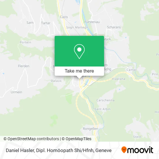 Daniel Hasler, Dipl. Homöopath Shi / Hfnh map
