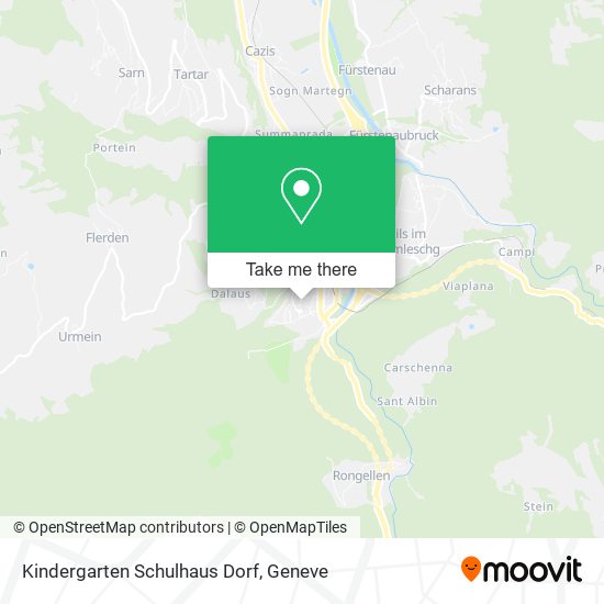 Kindergarten Schulhaus Dorf map