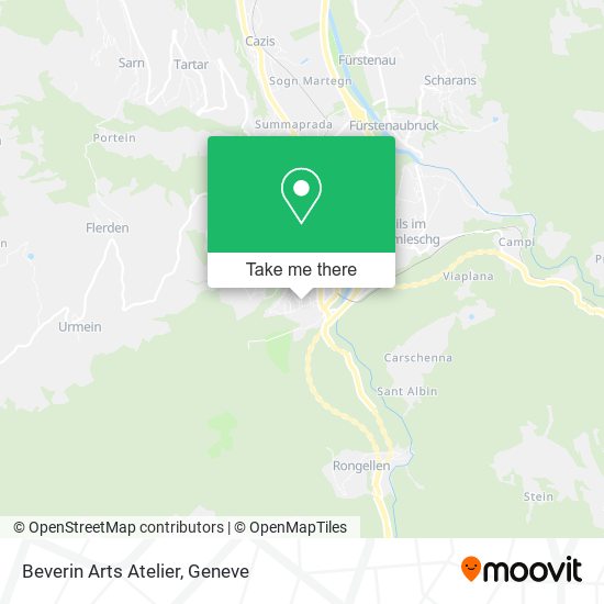 Beverin Arts Atelier map