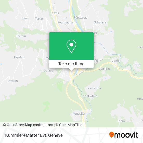 Kummler+Matter Evt map