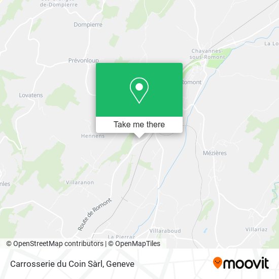 Carrosserie du Coin Sàrl map