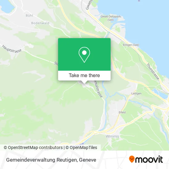 Gemeindeverwaltung Reutigen map