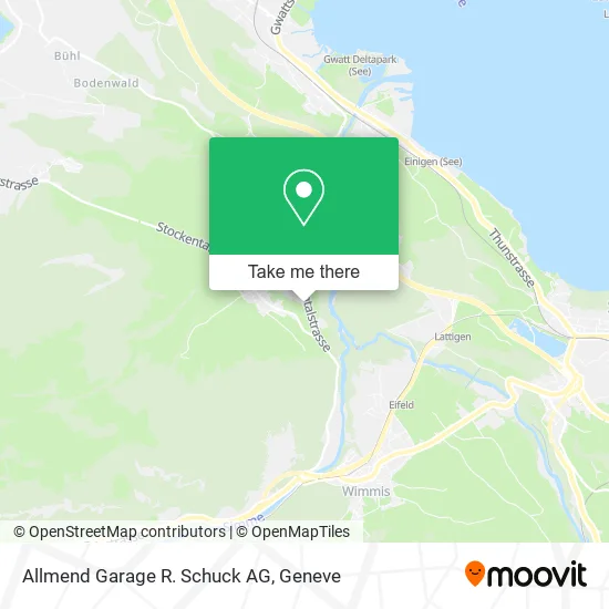 Allmend Garage R. Schuck AG map