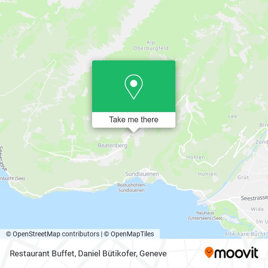 Restaurant Buffet, Daniel Bütikofer map