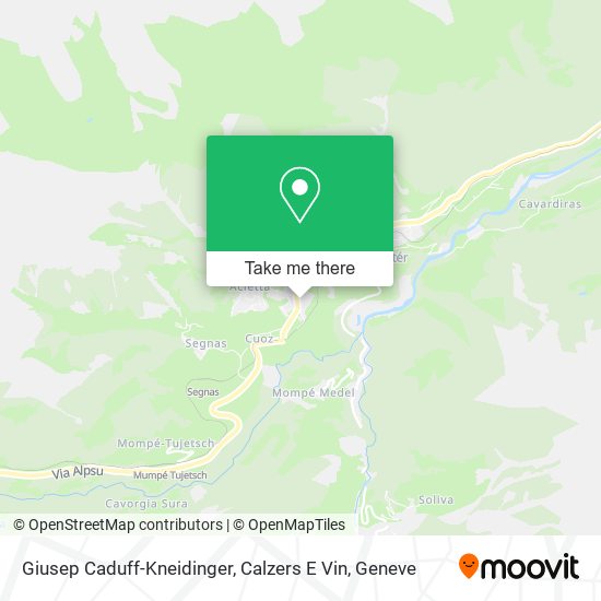 Giusep Caduff-Kneidinger, Calzers E Vin map