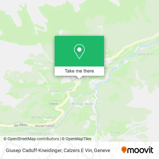 Giusep Caduff-Kneidinger, Calzers E Vin map