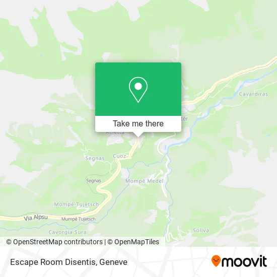 Escape Room Disentis map