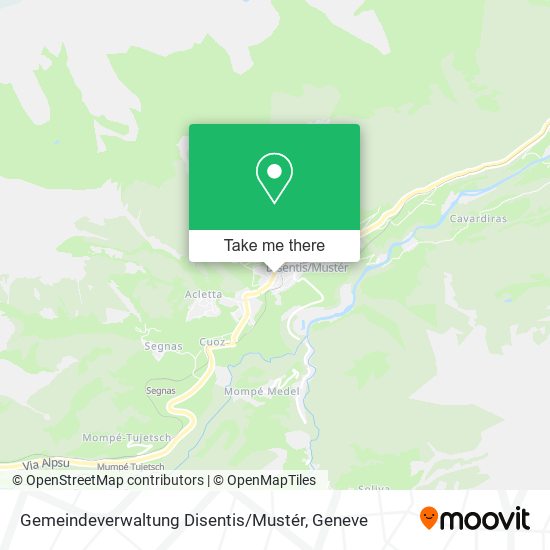 Gemeindeverwaltung Disentis / Mustér map