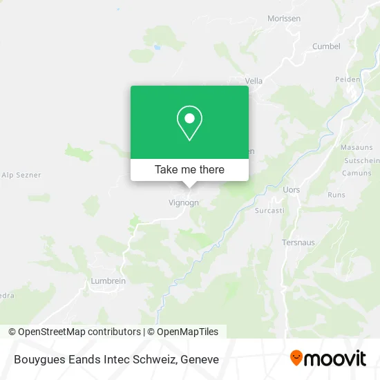 Bouygues Eands Intec Schweiz map