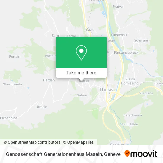 Genossenschaft Generationenhaus Masein map