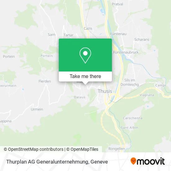 Thurplan AG Generalunternehmung map