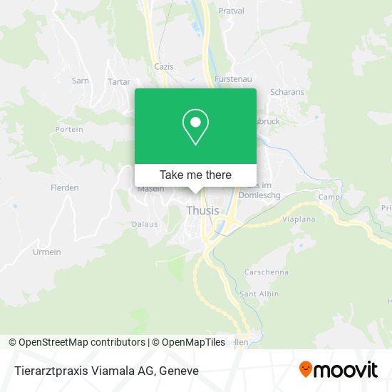 Tierarztpraxis Viamala AG map