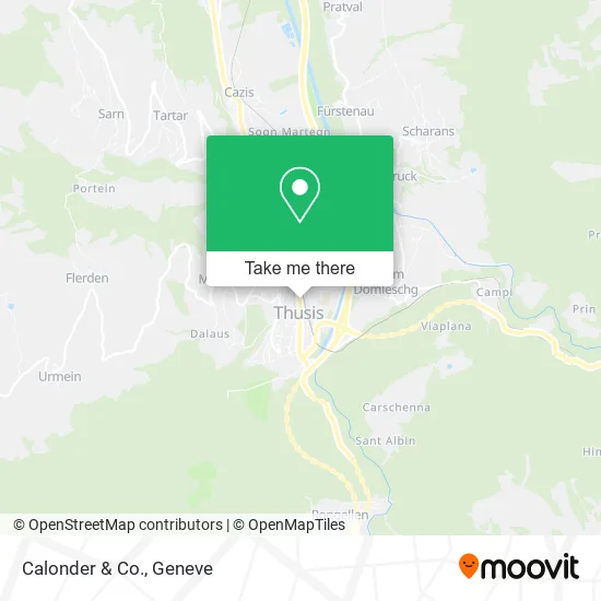 Calonder & Co. map