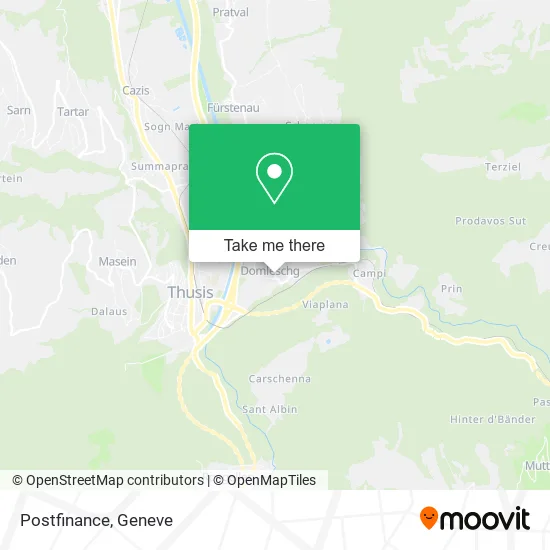 Postfinance map