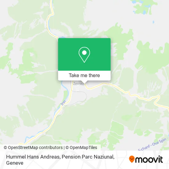 Hummel Hans Andreas, Pension Parc Naziunal map