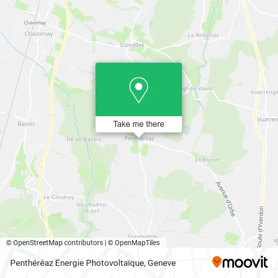 Penthéréaz Energie Photovoltaïque map